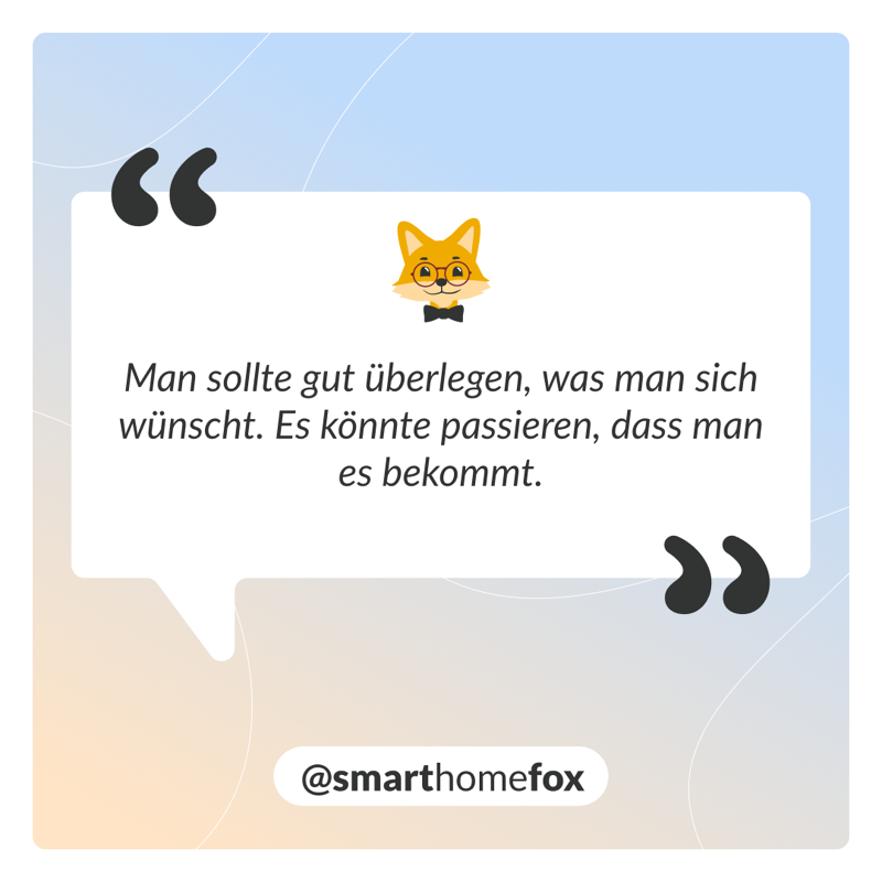 Grafik mit einem Spruch